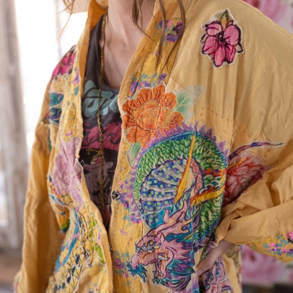 🐉NWT MAGNOLIA PEARL Dragon Romani Kimono🐉 - Picture 5 of 12